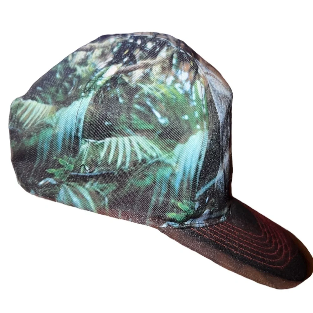 ▶️ Jurassic Park ◀️ Multi Color Flat Bill Snap Back Hat.